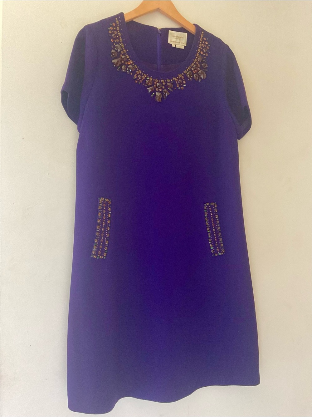 Kate Spade New York "Gail" Embellished Shift Dress